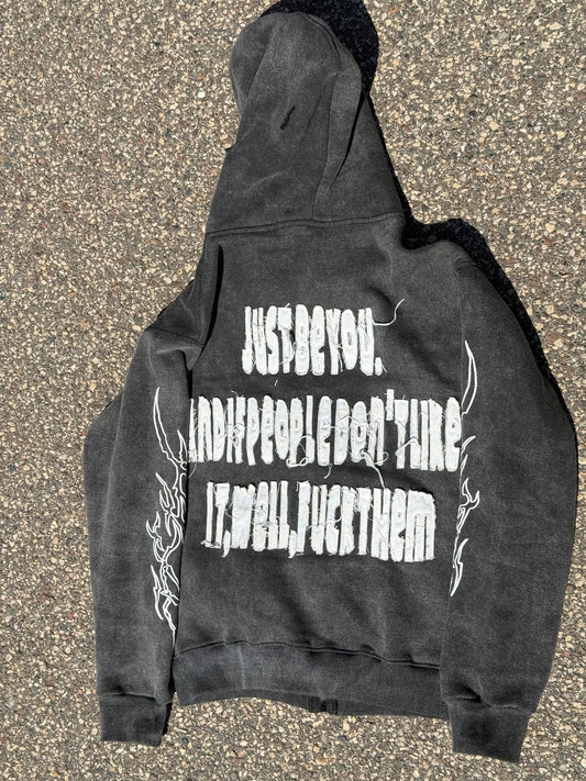 NOT A ROLE MODEL Zip-Up Hoodie