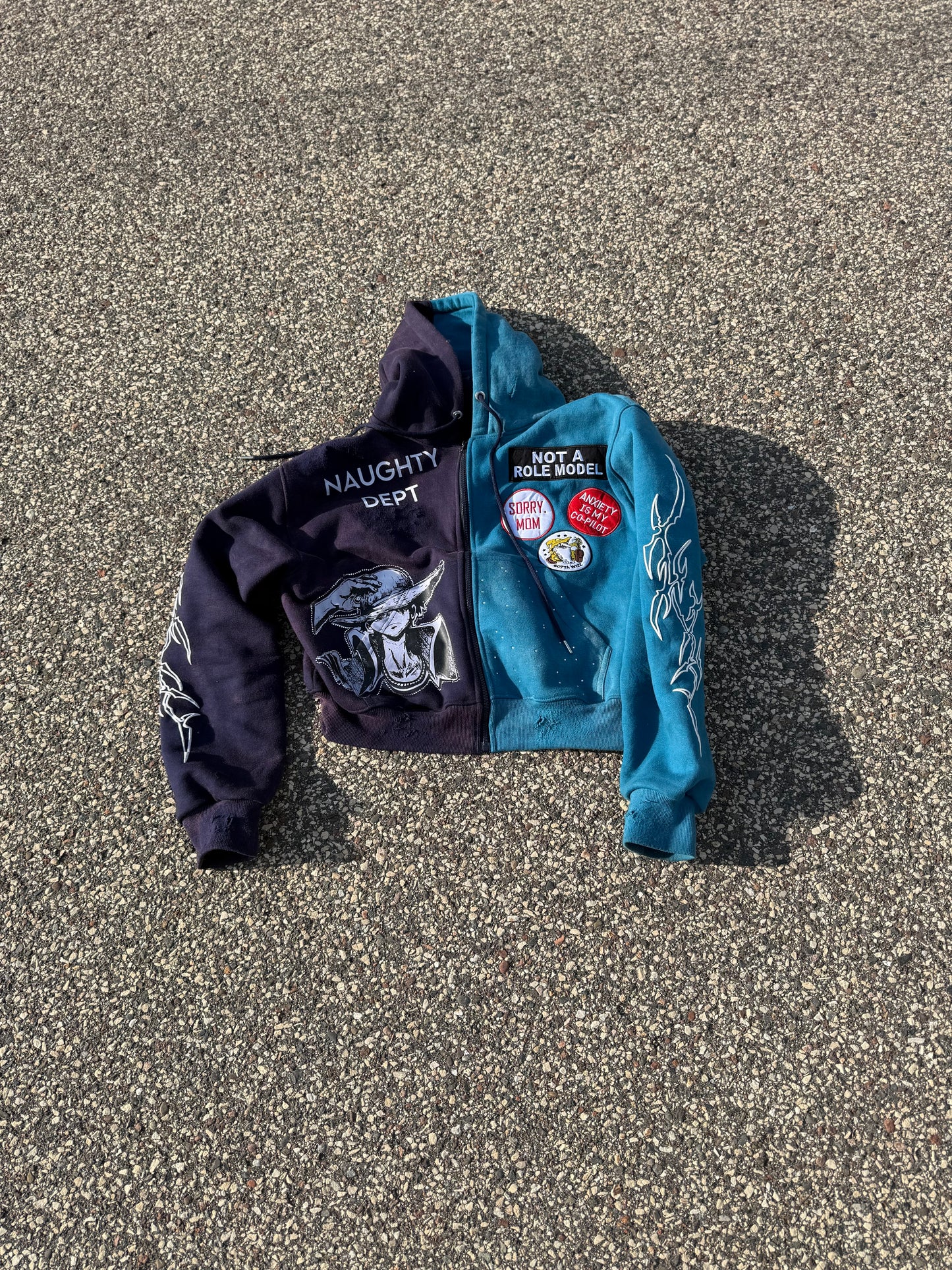 NOT A ROLE MODEL ZIP-UP HOODIE