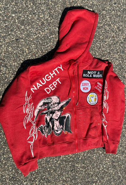 NOT A ROLE MODEL Zip up hoodie