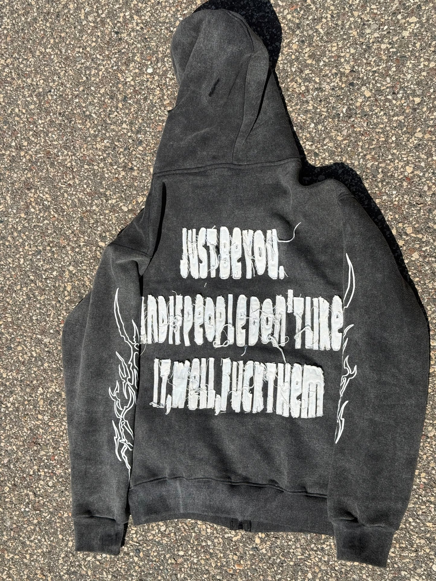 NOT A ROLE MODEL Zip-Up Hoodie